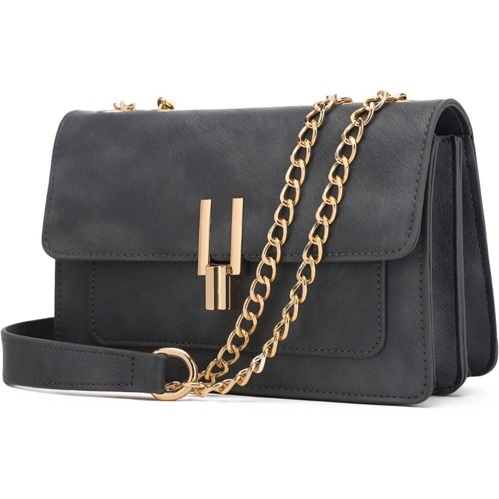 Crossbody Purse Women PU Leather Waterproof Lightweight Shoulder Bag